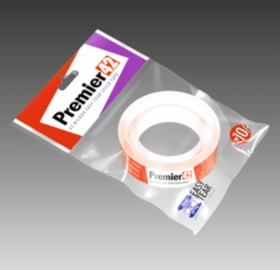 PREMIER 42 MICRON CELLO TAPE EASY TEAR POUCH