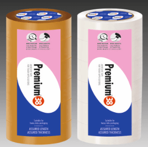 PREMIUM 38 MICRON CELLO TAPE 24,36,48,72mm